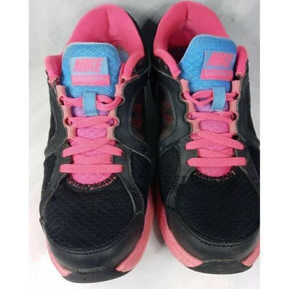 NIKE Dual Fusion ST 3 Women's Black/Pink/Blue Running Shoe Size 7 669750-003. - Picture 3 of 12